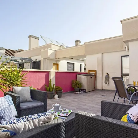 Apartment -malagasunapts-romantic Private Terrace&shared Pool Malaga